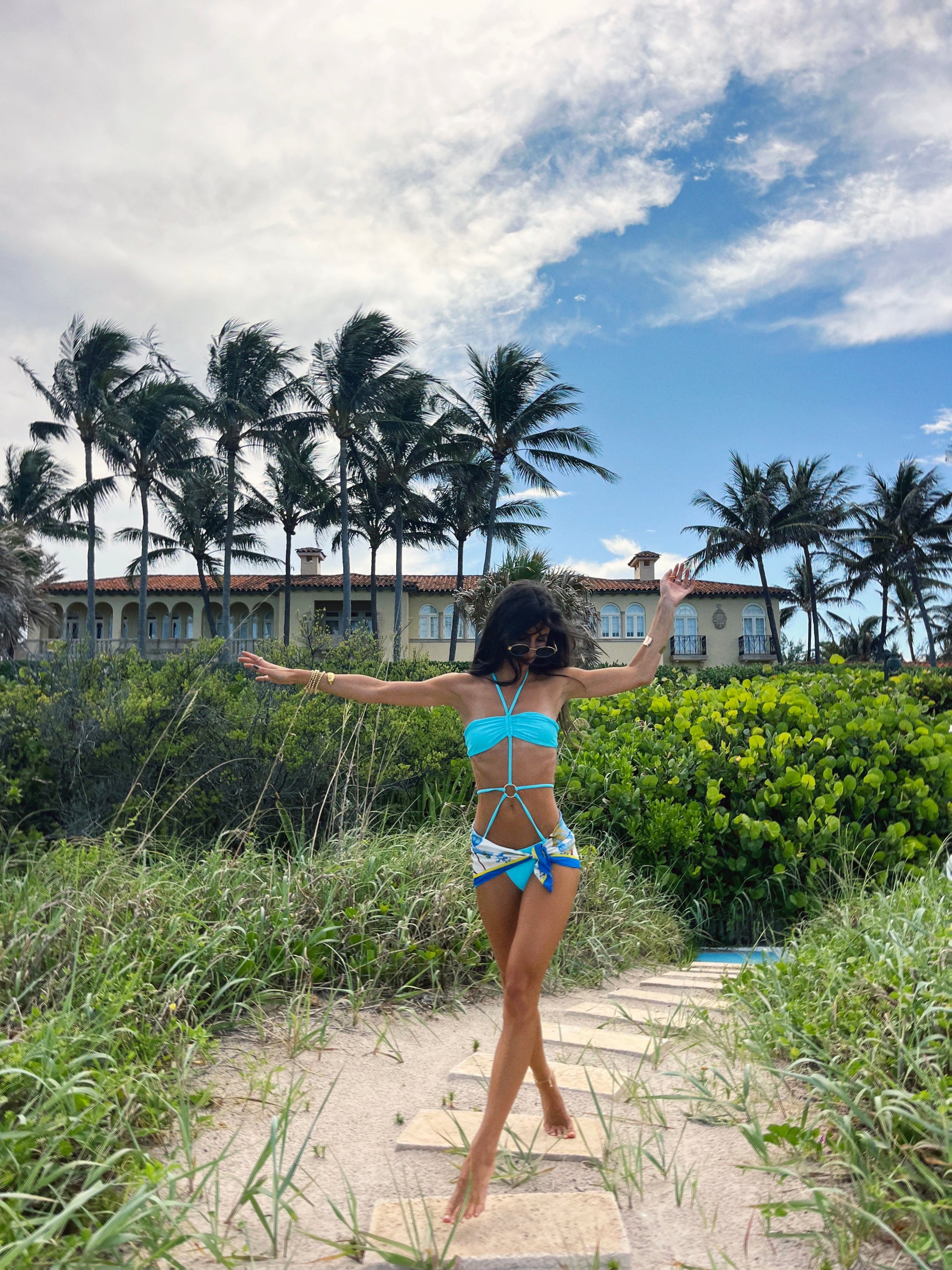 The Paloma One Piece in Blue