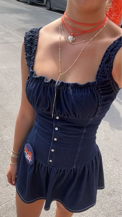 The Orange Heart Necklace