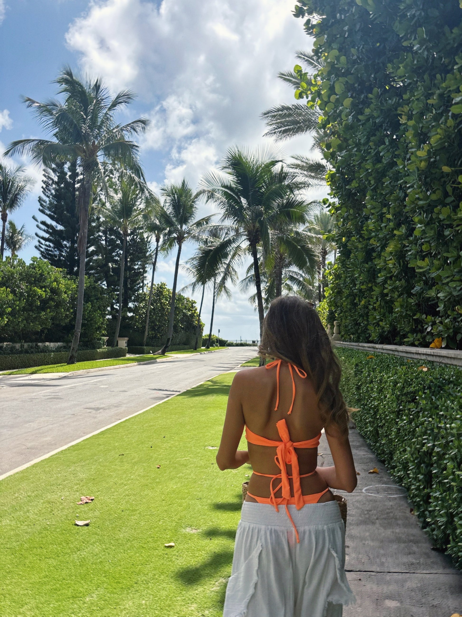 The Paloma One Piece in Orange