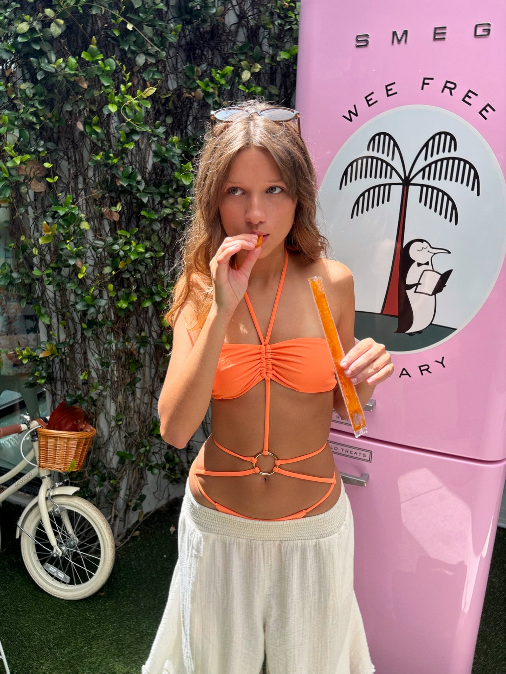 The Paloma One Piece in Orange